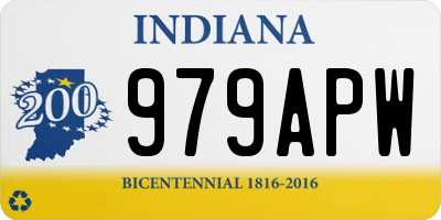 IN license plate 979APW