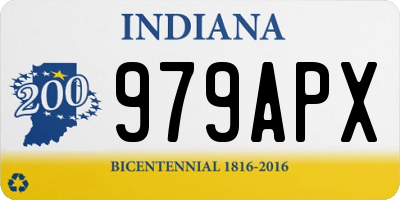 IN license plate 979APX