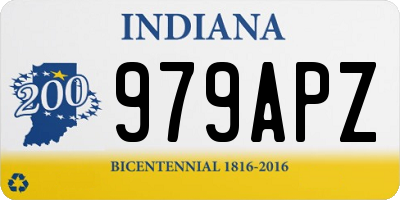 IN license plate 979APZ