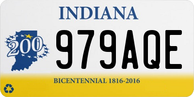 IN license plate 979AQE