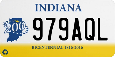 IN license plate 979AQL