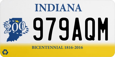 IN license plate 979AQM
