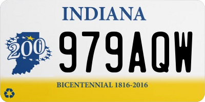 IN license plate 979AQW