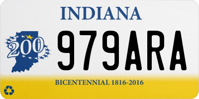 IN license plate 979ARA
