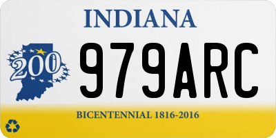 IN license plate 979ARC