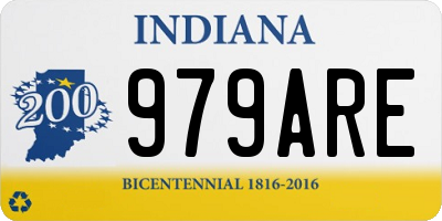IN license plate 979ARE