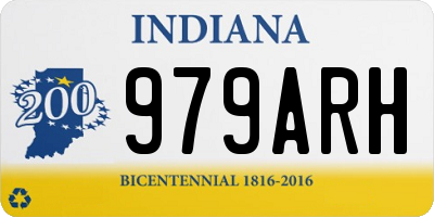 IN license plate 979ARH