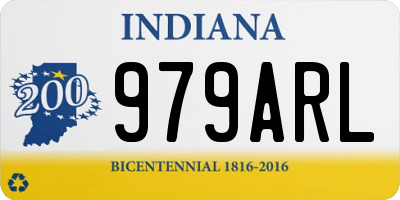 IN license plate 979ARL