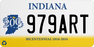 IN license plate 979ART