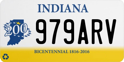 IN license plate 979ARV