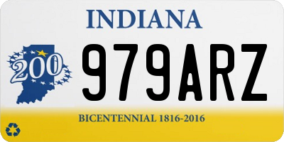 IN license plate 979ARZ