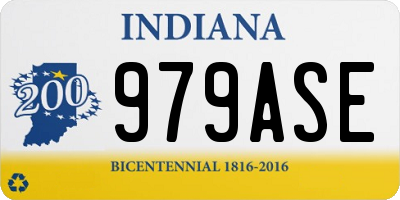 IN license plate 979ASE