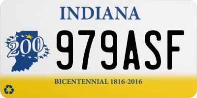 IN license plate 979ASF