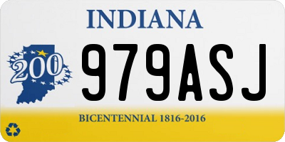 IN license plate 979ASJ