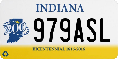 IN license plate 979ASL