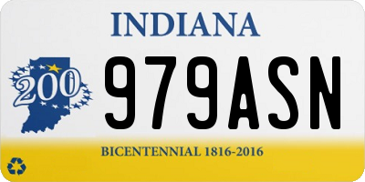 IN license plate 979ASN