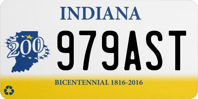 IN license plate 979AST