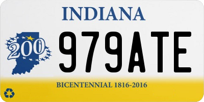 IN license plate 979ATE