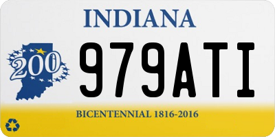 IN license plate 979ATI