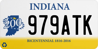 IN license plate 979ATK