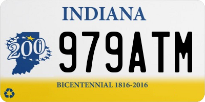 IN license plate 979ATM