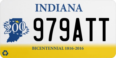 IN license plate 979ATT