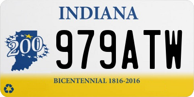 IN license plate 979ATW