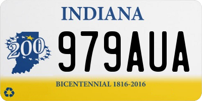 IN license plate 979AUA
