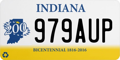 IN license plate 979AUP