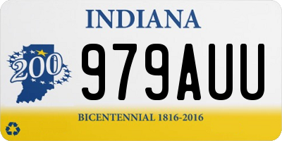 IN license plate 979AUU