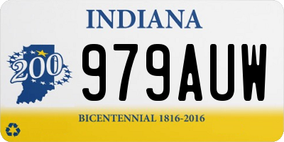 IN license plate 979AUW