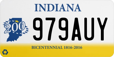IN license plate 979AUY