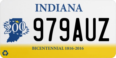 IN license plate 979AUZ