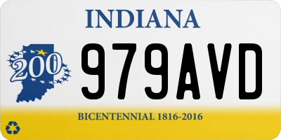 IN license plate 979AVD