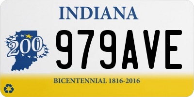 IN license plate 979AVE