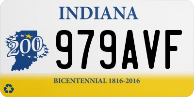 IN license plate 979AVF