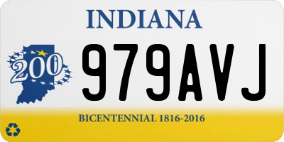 IN license plate 979AVJ