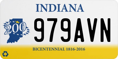 IN license plate 979AVN