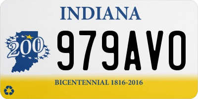 IN license plate 979AVO