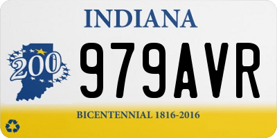 IN license plate 979AVR