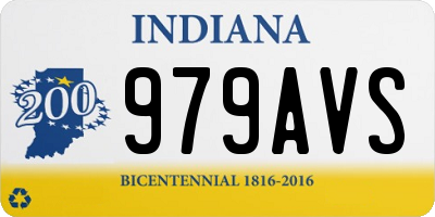 IN license plate 979AVS