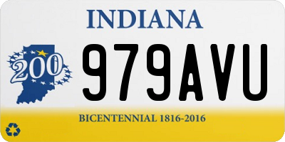IN license plate 979AVU
