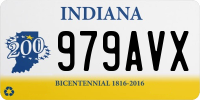 IN license plate 979AVX