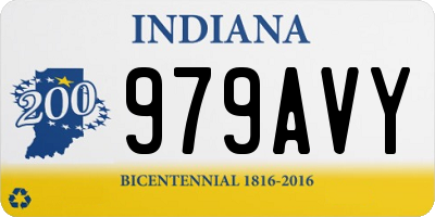 IN license plate 979AVY