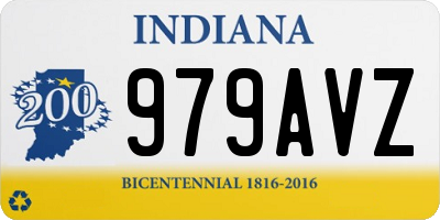 IN license plate 979AVZ