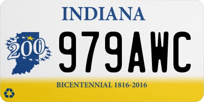 IN license plate 979AWC