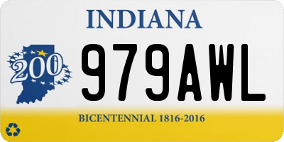 IN license plate 979AWL
