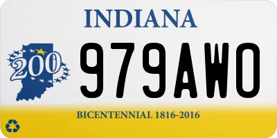 IN license plate 979AWO