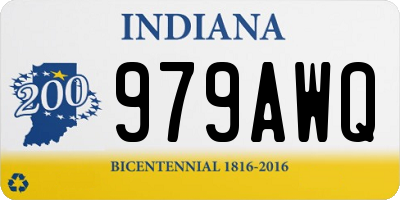 IN license plate 979AWQ
