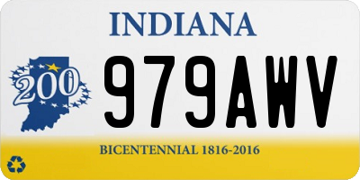 IN license plate 979AWV